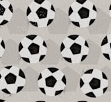 "Soccer" - Wall Mural in Black by Angel Walker - Full Size