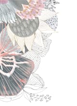 "Imagine Blooms" - Wall Mural in White by Maggie Ramirez Burns - Full Size