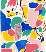 "Primario" - Wall Mural in White by FERNANDA MARTINEZ - Full Size