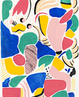 "Primario" - Wall Mural in White by FERNANDA MARTINEZ - Full Size