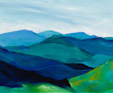 "Enchanted Vista" - Wall Mural in White by Jenny Partrite - Full Size