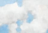 "Cumulus" - Wall Mural in White by Lynne Millar - Full Size