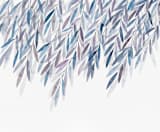 "Dreaming of Leaves" - Wall Mural in White by Priscilla Lee - Full Size