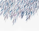 "Dreaming of Leaves" - Wall Mural in White by Priscilla Lee - Full Size