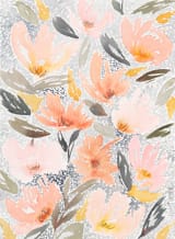 "Speckled Garden" - Wall Mural in White by Whitney Rainsdon - Full Size