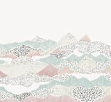 "Abstract View" - Wall Mural in Pint by Monika Torun - Full Size