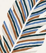 "Abstract Palm Leaf" - Wall Mural in Cinnamon by Iveta Angelova - Full Size