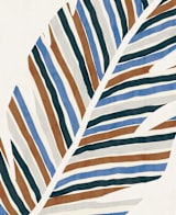 "Abstract Palm Leaf" - Wall Mural in Cinnamon by Iveta Angelova - Full Size