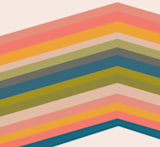 "Retro Stripes" - Wall Mural in Retro Sunset by Beth Vassalo - Full Size