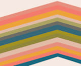"Retro Stripes" - Wall Mural in Retro Sunset by Beth Vassalo - Full Size