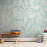 "Amaryllis" - Wall Mural in sky by Jennifer Wick - In a Room
