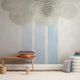 "Cloud and rain" - Wall Mural in sky by Kanika Mathur - In a Room