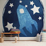 "To the stars and beyond" - Wall Mural in White by raven erebus - In a Room