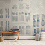 "skyscraper" - Wall Mural in White by Susanne Kasielke - In a Room