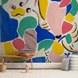 "Primario" - Wall Mural in White by FERNANDA MARTINEZ - In a Room
