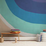 "By the Bay" - Wall Mural in White by Jenny Partrite - In a Room