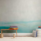 "Seafront" - Wall Mural in White by Itsy Belle Studio - In a Room