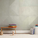 "quilt block 01" - Wall Mural in Green Spring by Leanne Friedberg - In a Room
