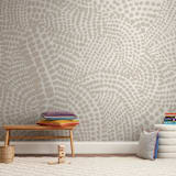 "Spotted III" - Wall Mural in Sand by Creo Study - In a Room