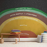 "The Earth" - Wall Mural in Magma by Erica Krystek - In a Room
