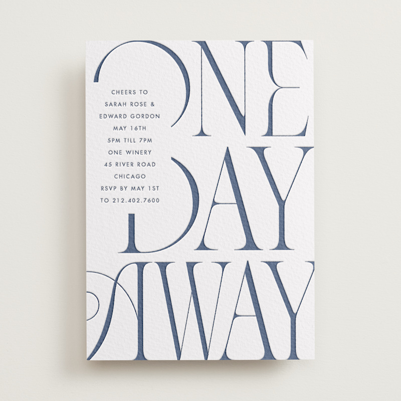 Letterpress Rehearsal Dinner Invitations