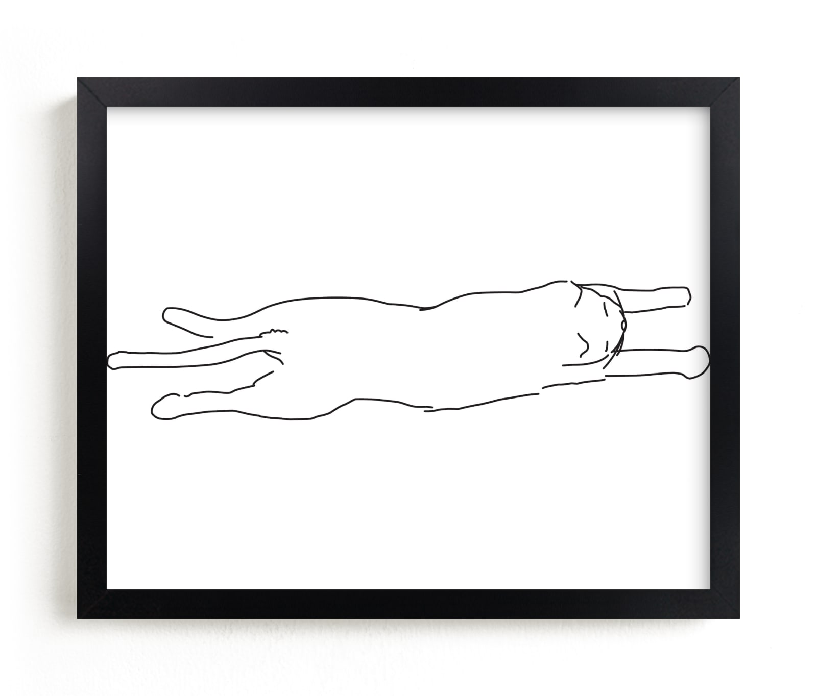"Sleepy Kitty" - Limited Edition Art Print by Tyler Tea in beautiful frame options and a variety of sizes.