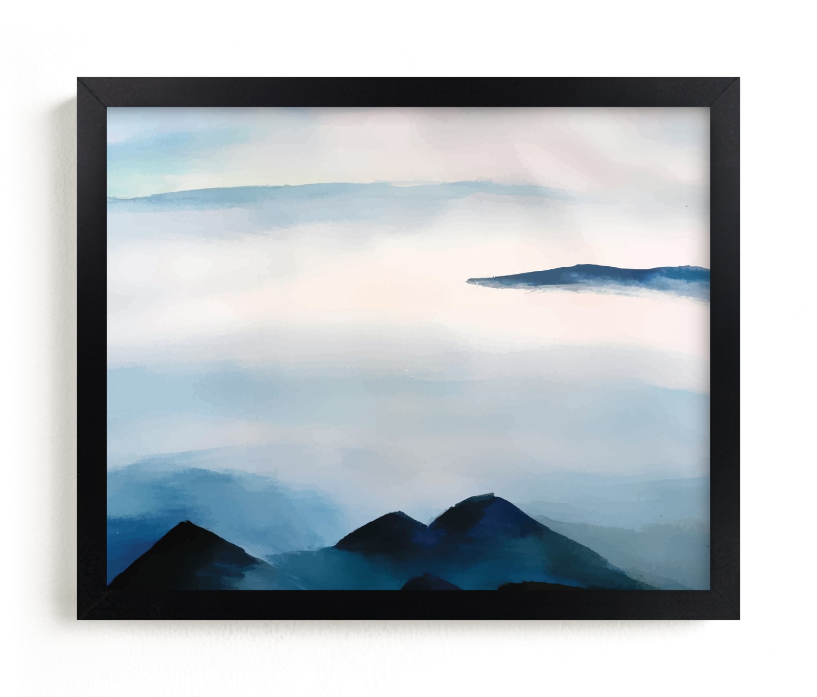 "Pristine Snowscape" - Art Print by Roopali in beautiful frame options and a variety of sizes.