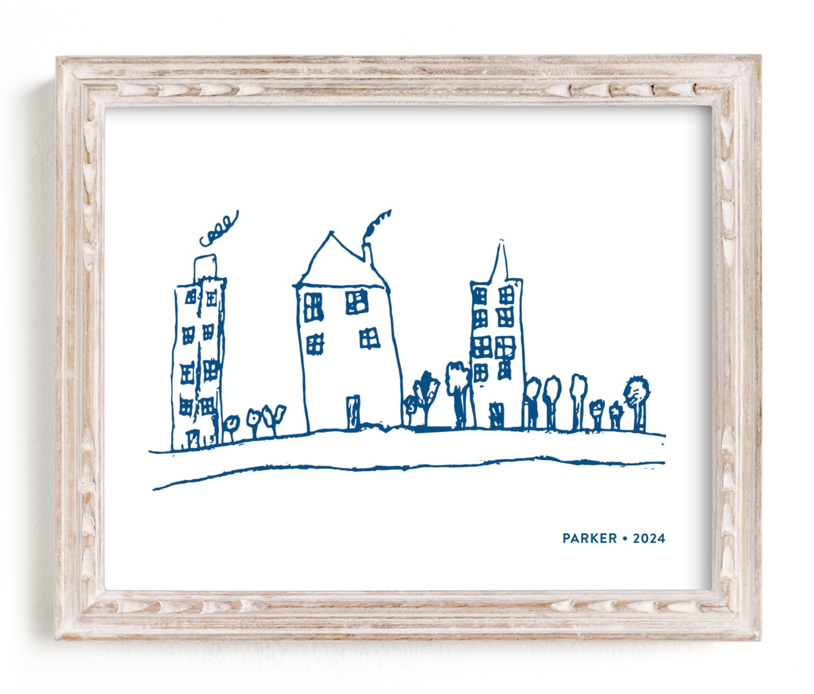 "Your Drawing as Art Print" - Completely Custom Art by Minted in beautiful frame options and a variety of sizes.