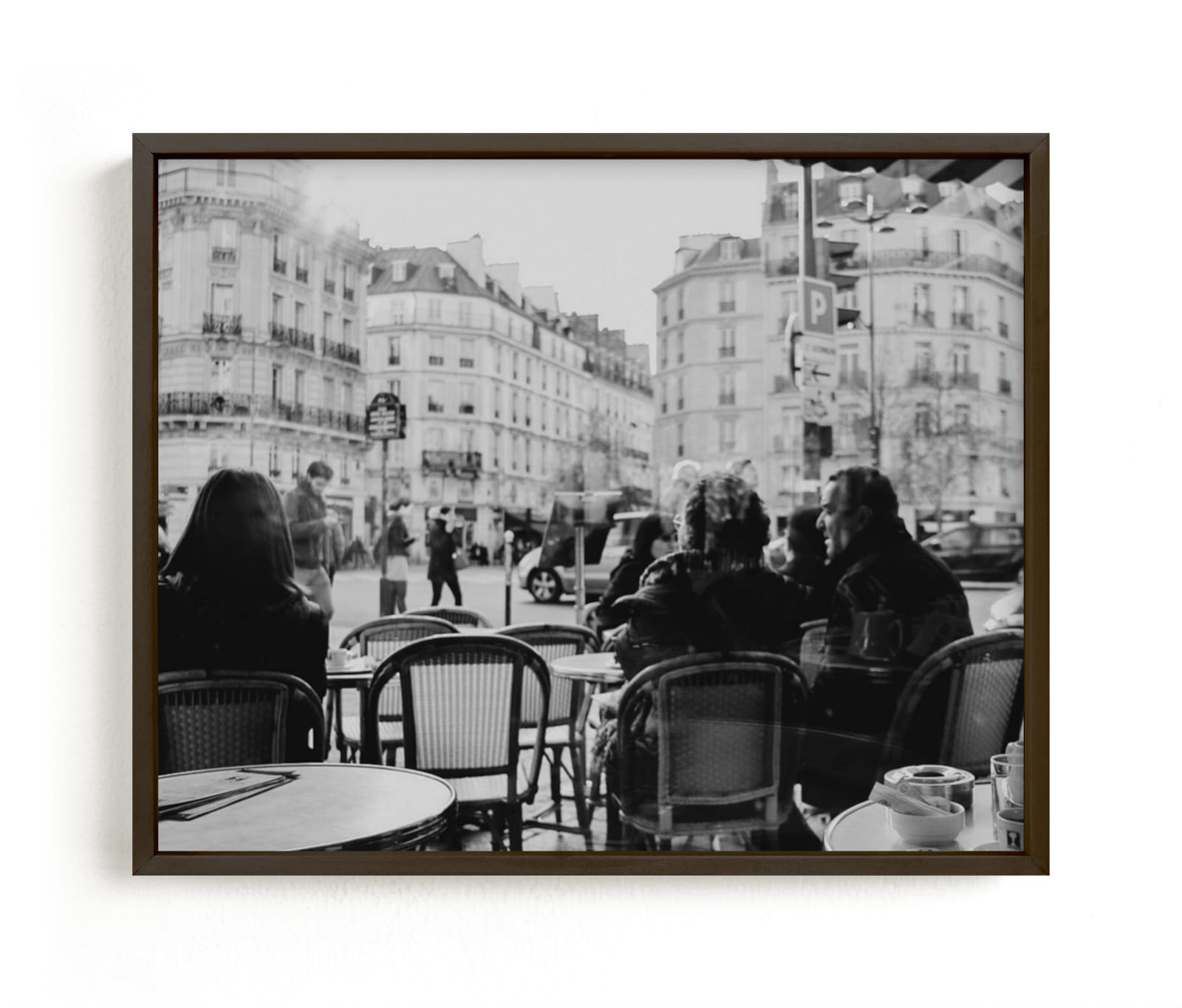"Cafes of Paris" by Becca Frederick in beautiful frame options and a variety of sizes.