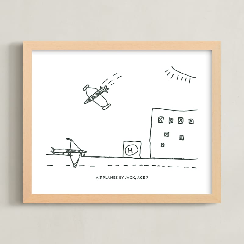 "Your Drawing: Landscape Custom Print" - Completely Custom Art by Minted in beautiful frame options and a variety of sizes.