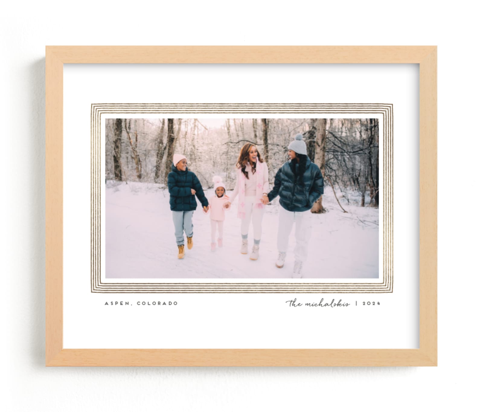 "Drawn Frame" - Foil-pressed Photo Art by Snow and Ivy in beautiful frame options and a variety of sizes.