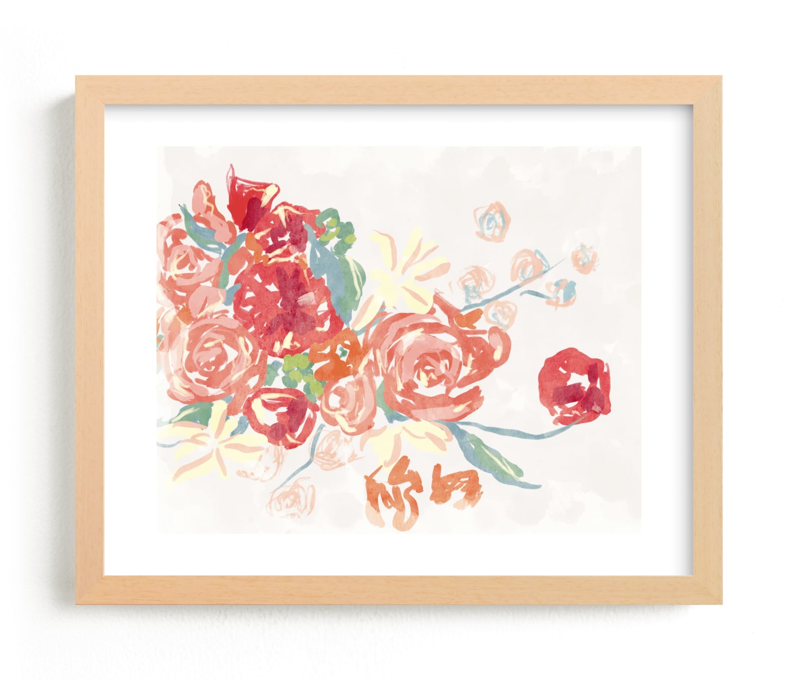 "Playful Poppy " - Limited Edition Art Print by Lissabeth Anglin in beautiful frame options and a variety of sizes.