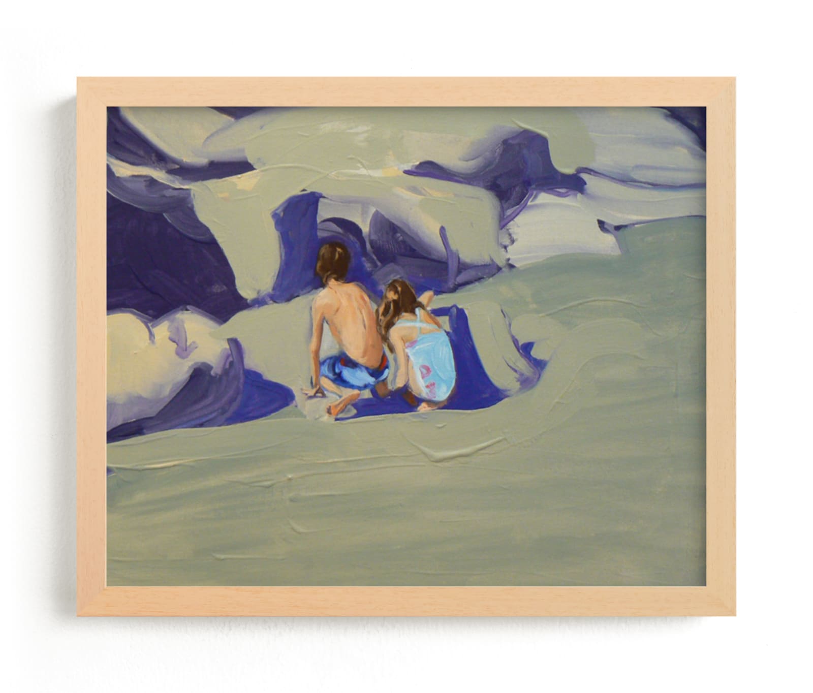 "Zachary and Violet Oxnard II" - Art Print by Annie Seaton in beautiful frame options and a variety of sizes.