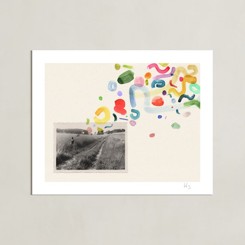 "Daydreaming I" - Mixed Media Limited Edition Art Print by Sumak Studio.