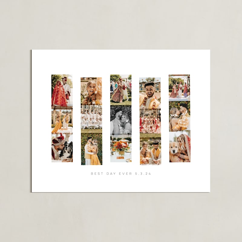 "Photo Strips: Framed Photo" - Framed Photo in White by Olivia Kanaley Inman - Unframed