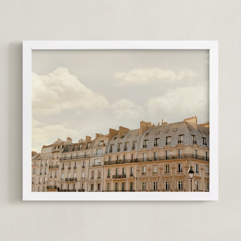 "Loving Paris" - Art Print in Crepe by Paola Benenati - Framed