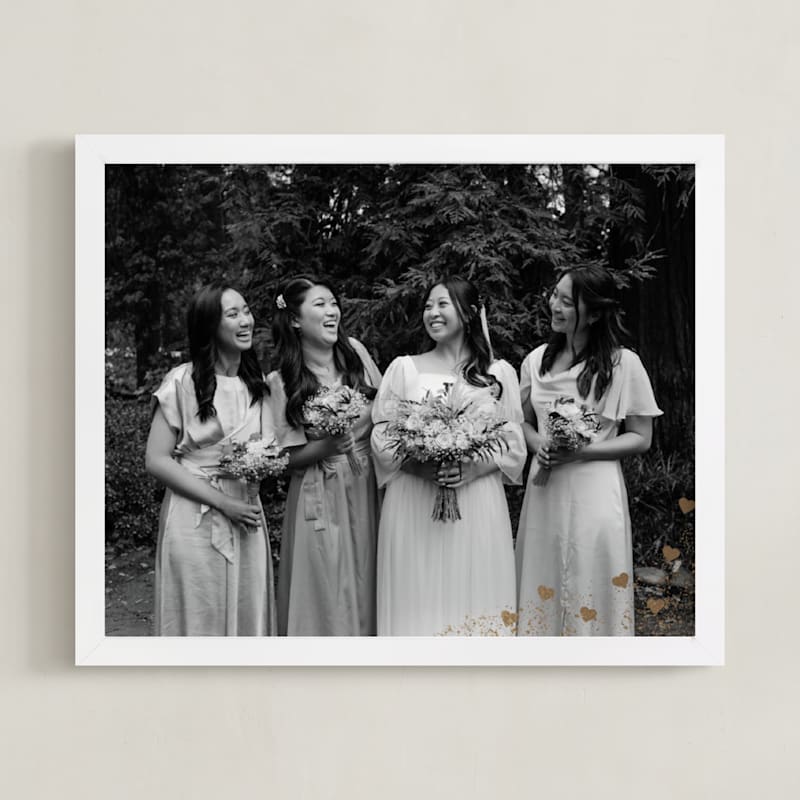 "Hearts: Landscape Foil Framed Photo" - Foil-pressed Photo Art by Ashlee Townsend in beautiful frame options and a variety of sizes.
