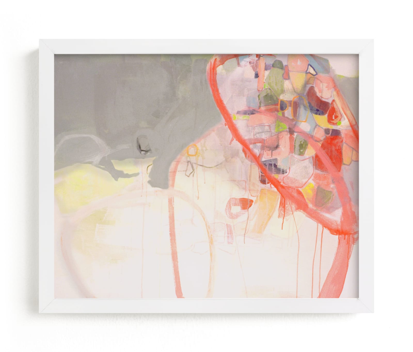 "Red Loops" - Limited Edition Art Print by Kirsta Benedetti in beautiful frame options and a variety of sizes.
