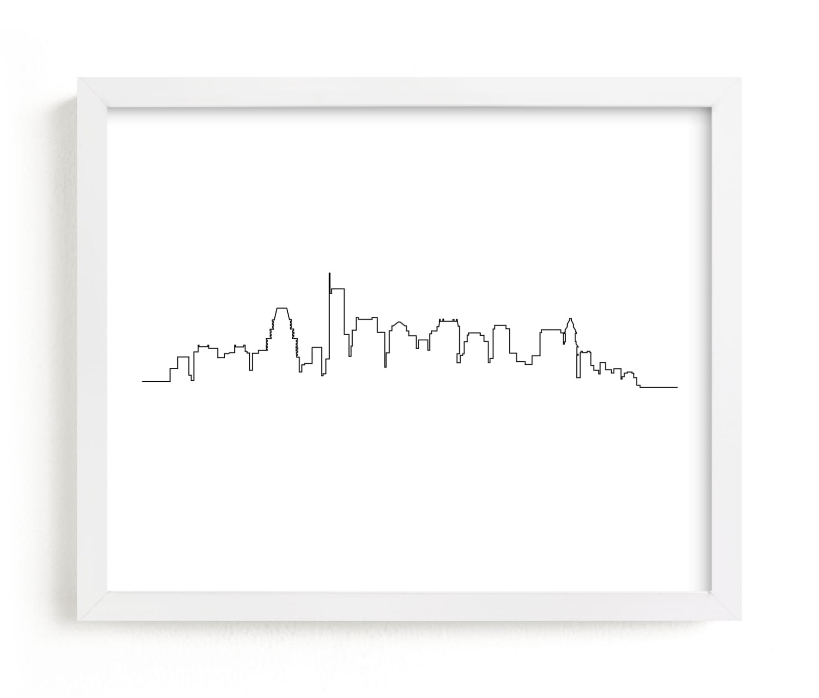"The Boston Skyline" - Art Print by Erin Deegan in beautiful frame options and a variety of sizes.