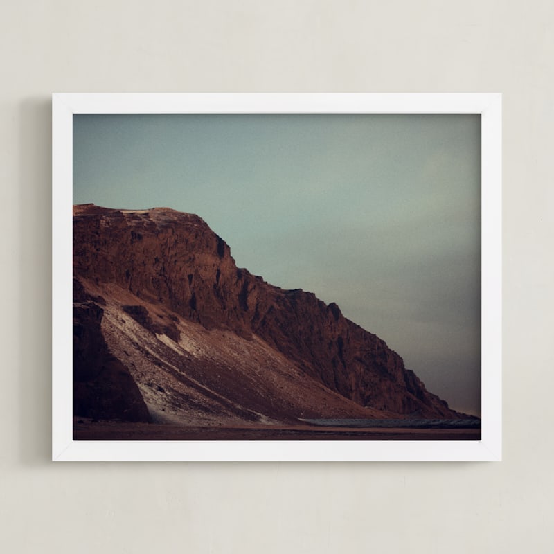 "The Purple Mountains" - Art Print in Purple Mountain by Casey Fyfe - Framed