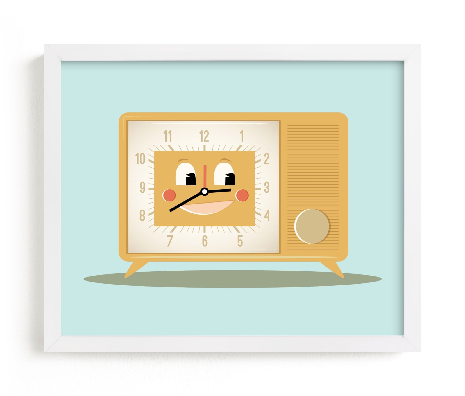 "Mister Clark-Radio" - Art Print by Tanya Lee of Frooted Design in beautiful frame options and a variety of sizes.