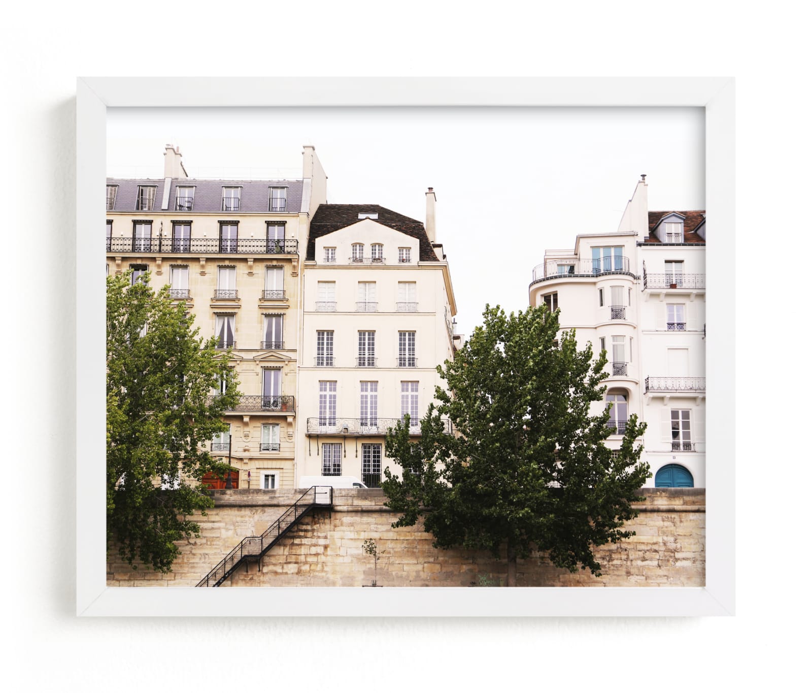 "Along Side the Seine 2" by Kathy Par in beautiful frame options and a variety of sizes.