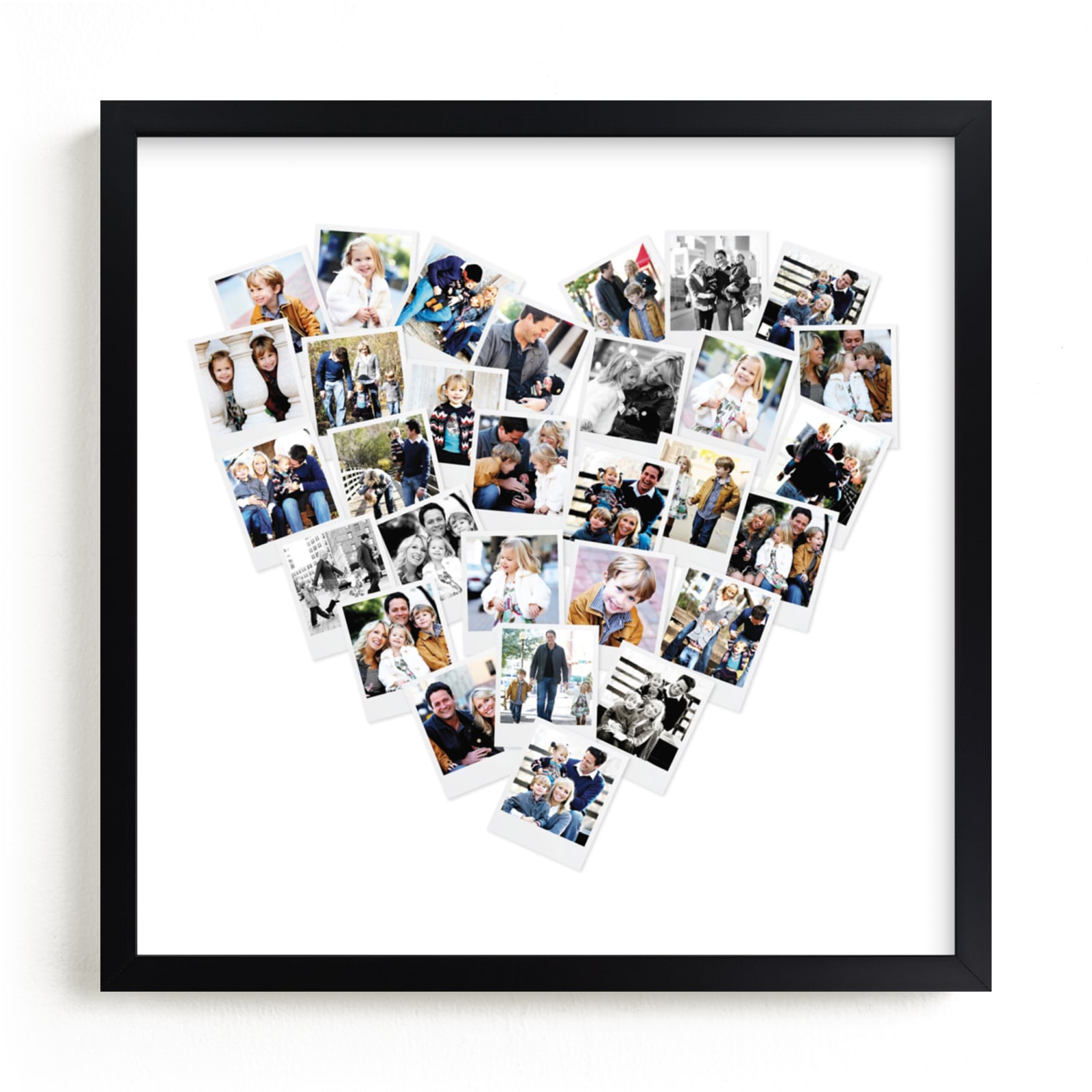 "Heart Snapshot Mix® Photo Art" - Custom Photo Art by Minted in beautiful frame options and a variety of sizes.