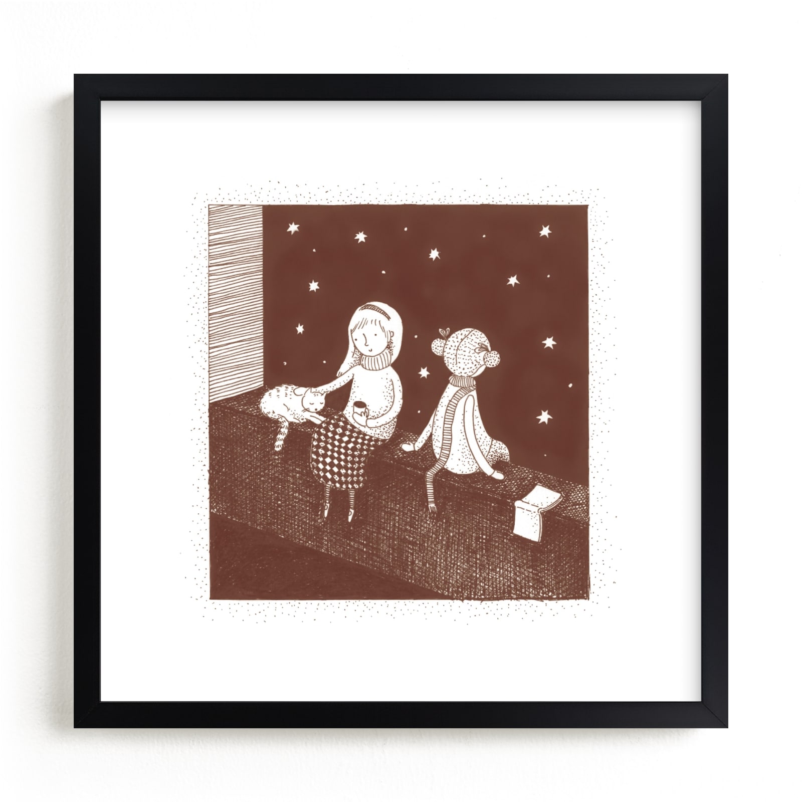"Star Gazers" - Limited Edition Art Print by Maria Gromek in beautiful frame options and a variety of sizes.
