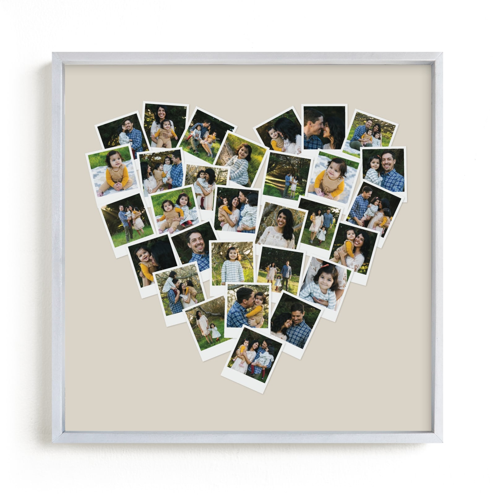 "Heart Snapshot Mix® Hues Photo Art" - Custom Photo Art Print by Minted in beautiful frame options and a variety of sizes.