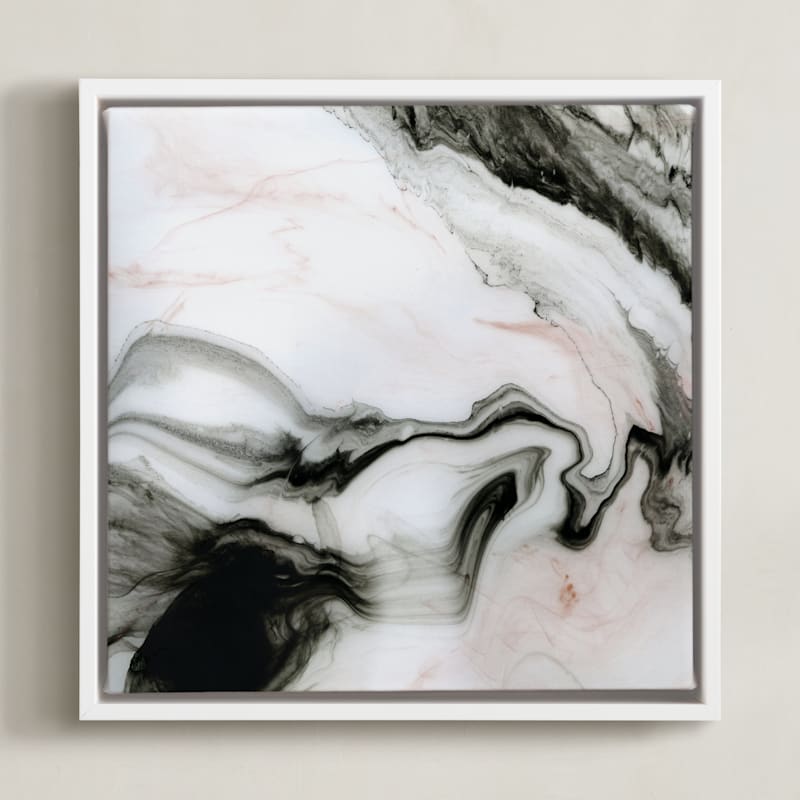 "Ethereal Marble" - Art Print in Dusted by Melanie Severin - Framed Canvas