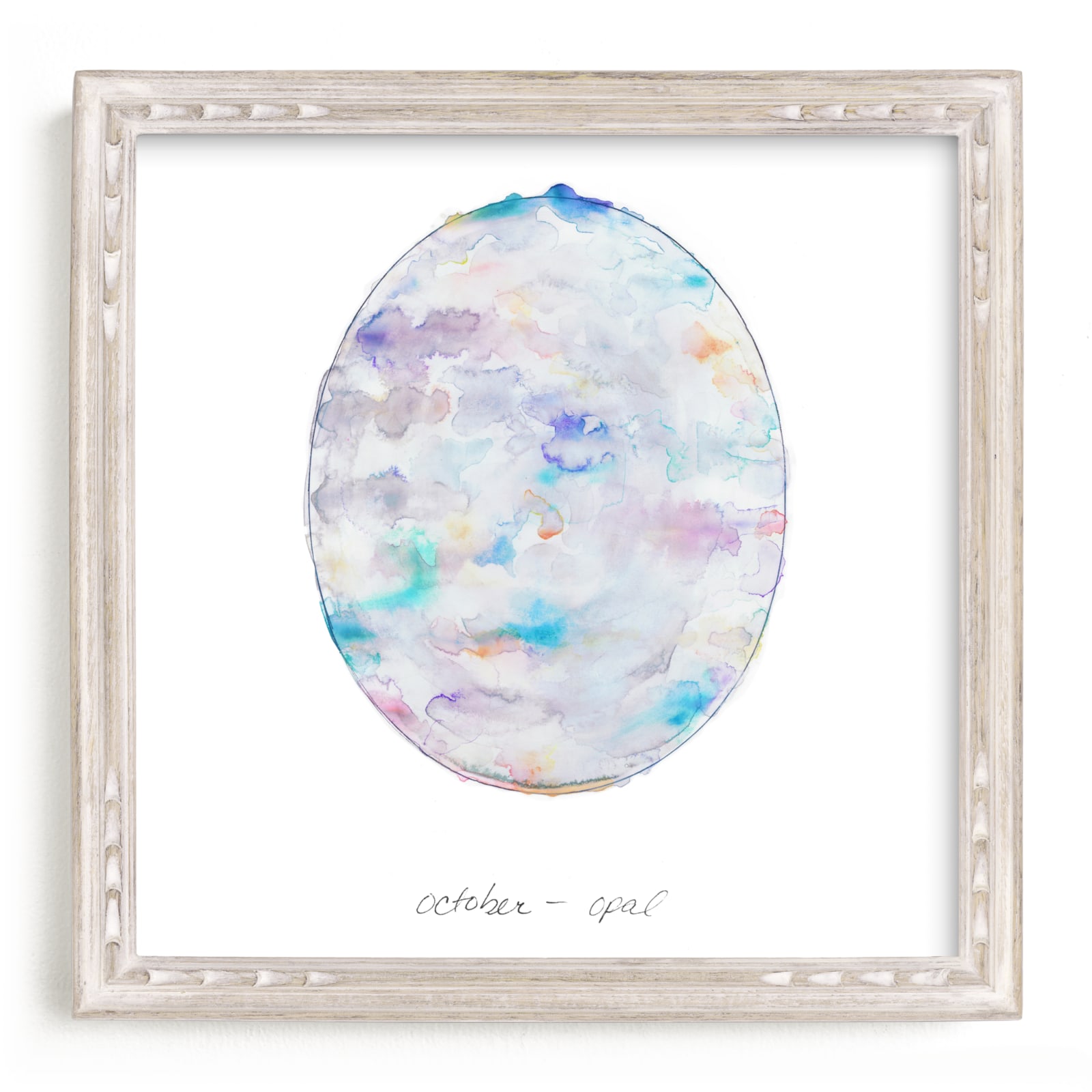 "October - Opal" - Limited Edition Art Print by Naomi Ernest in beautiful frame options and a variety of sizes.
