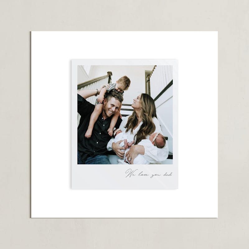 "Classic Snap: Square Framed Photo" - Framed Photo in Quartz by Minted - Unframed