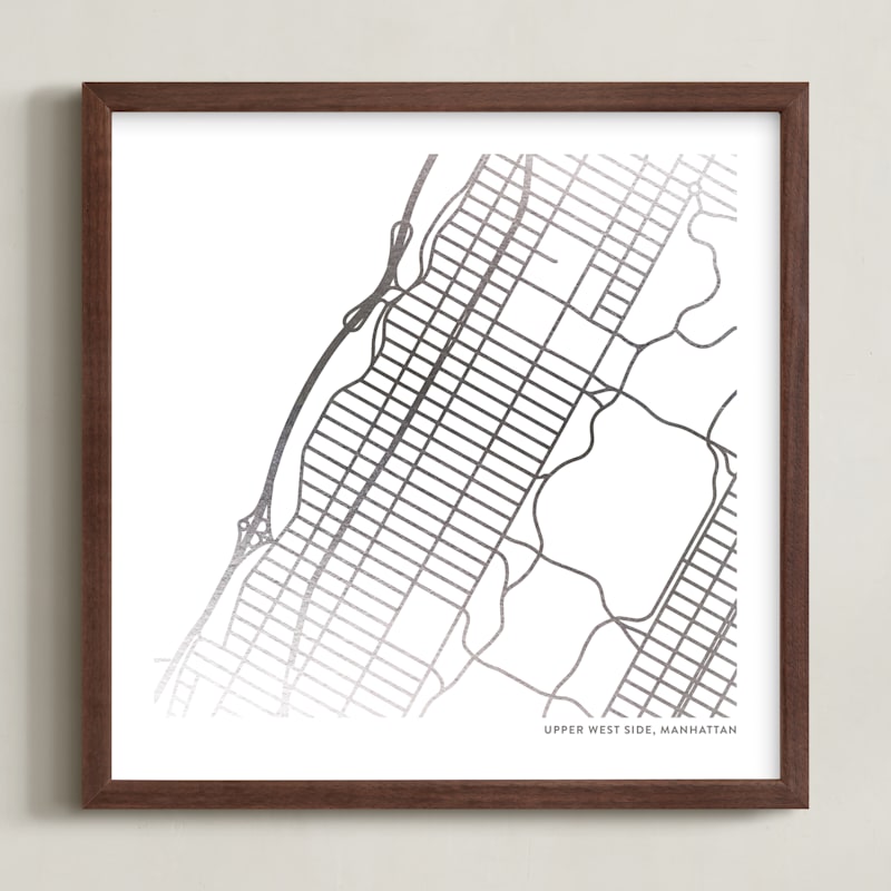Custom Map Foil Art
