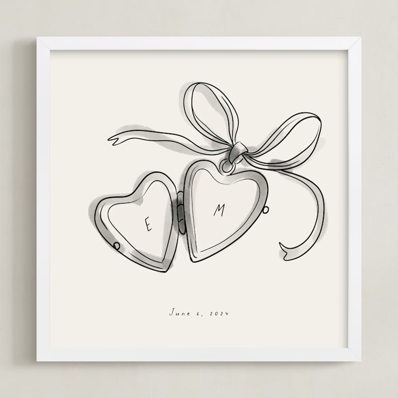 "Locket: Custom Print" - Completely Custom Art by Ani Somi in beautiful frame options and a variety of sizes.